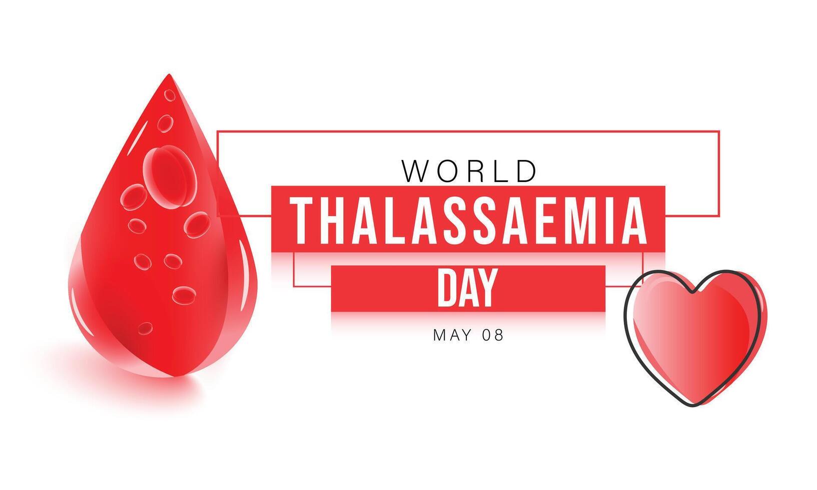 World Thalassaemia day. background, banner, card, poster, template. Vector illustration.