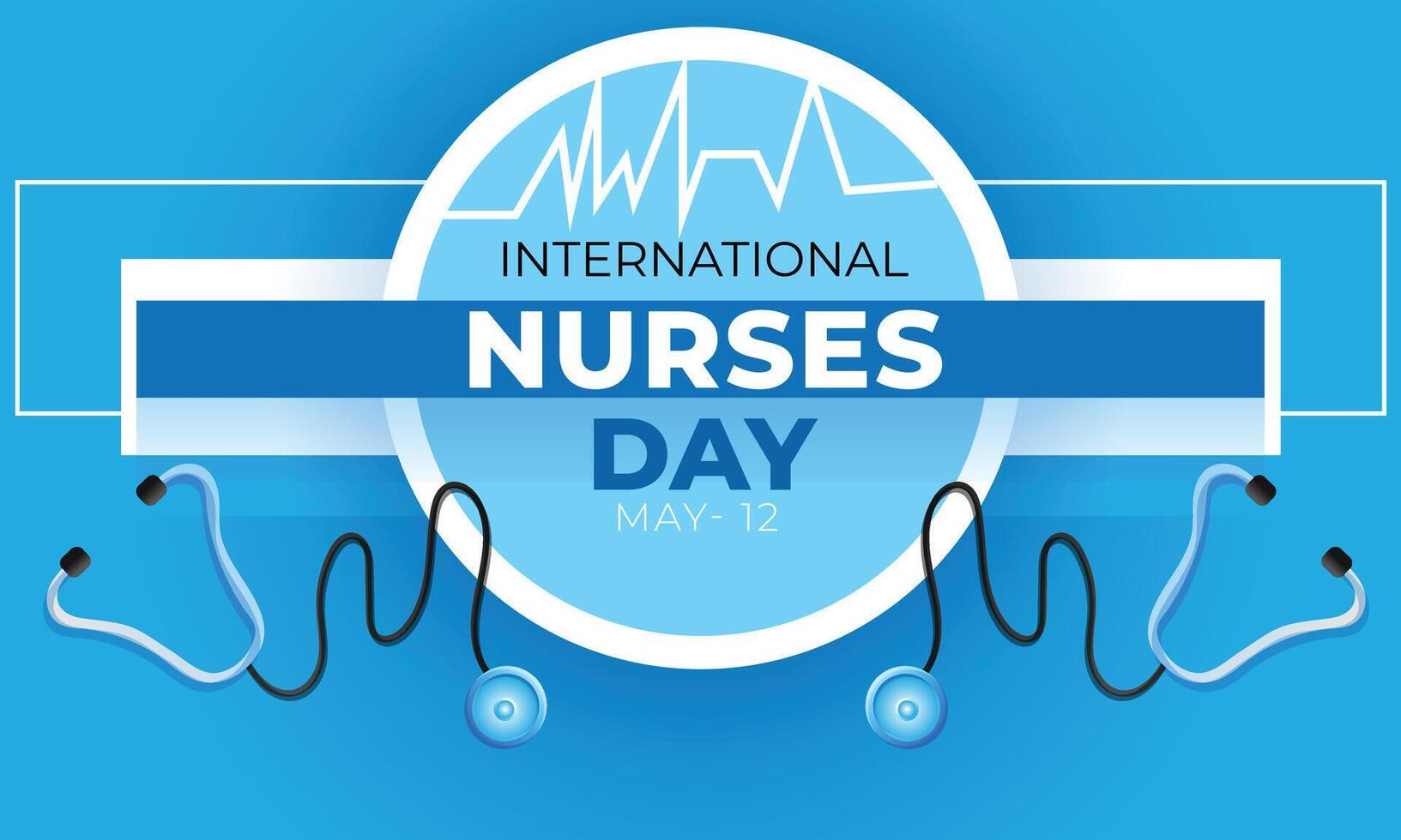 International Nurses Day. background, banner, card, poster, template. Vector illustration.