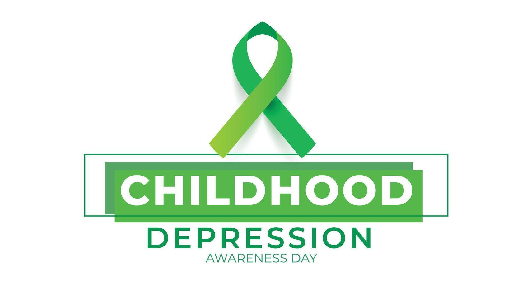 Childhood Depression Awareness Day  . background, banner, card, poster, template. Vector illustration.