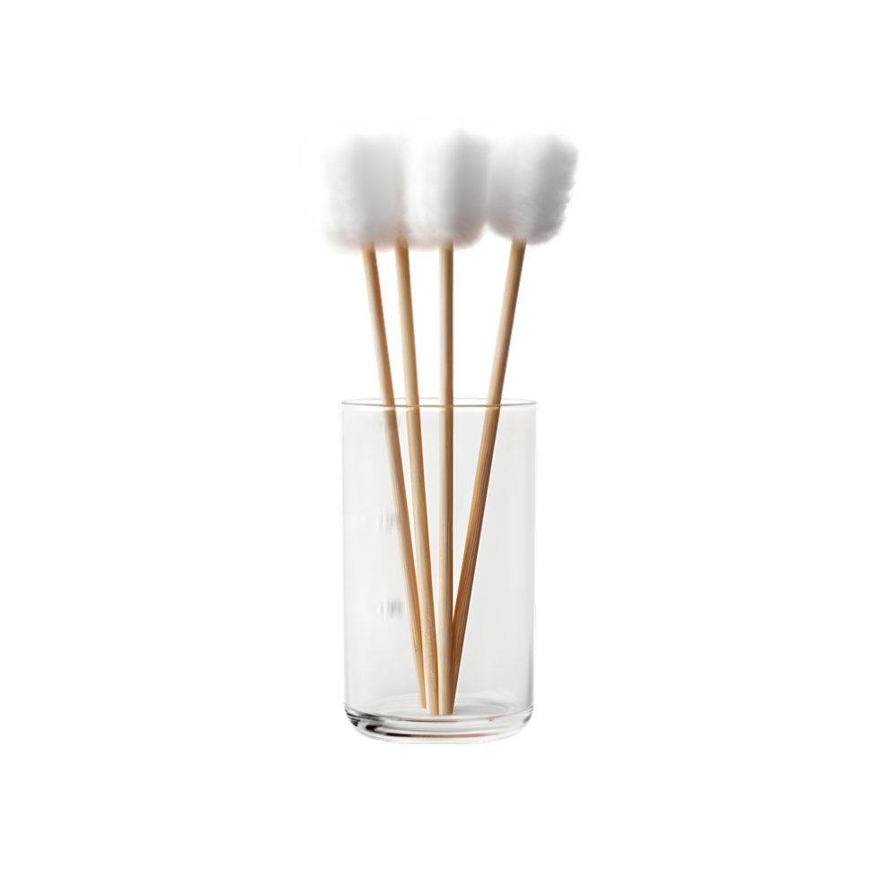 AI generated Cotton swabs in glass png