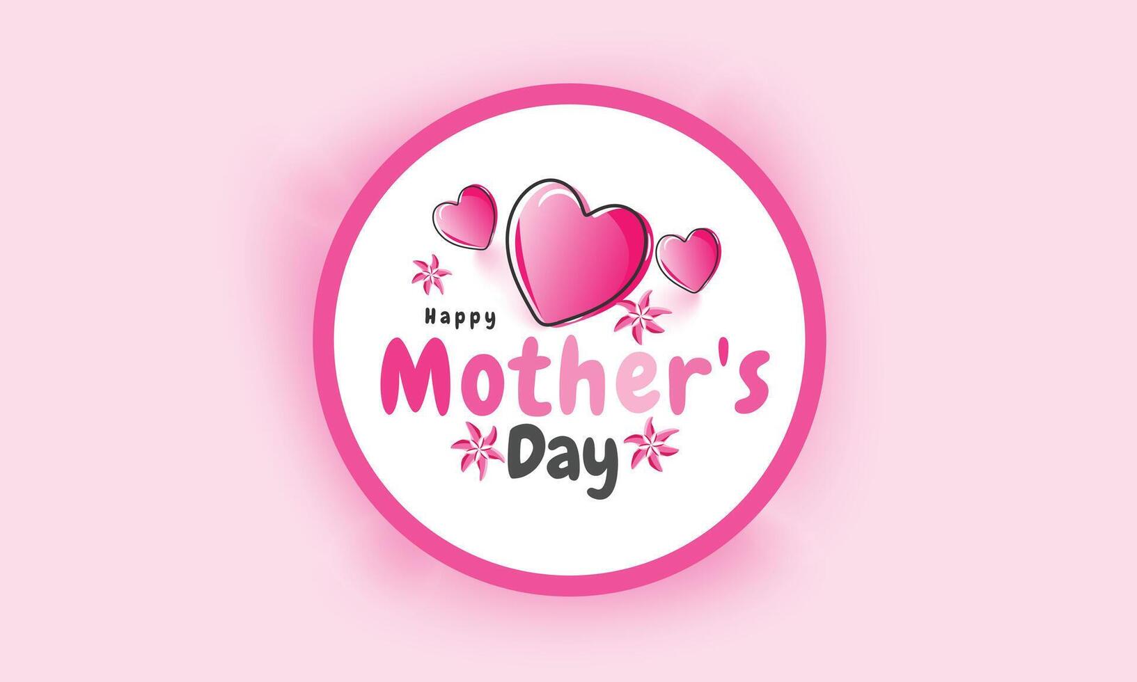 Happy Mother's Day. background, banner, card, poster, template. Vector illustration.
