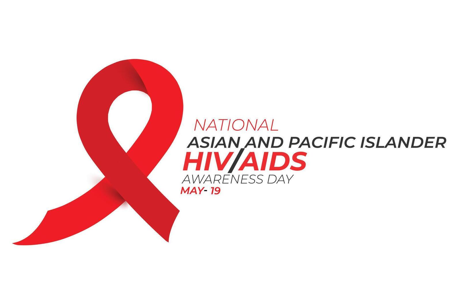 National Asian and pacific islander Hiv aids awareness day. background, banner, card, poster, template. Vector illustration.