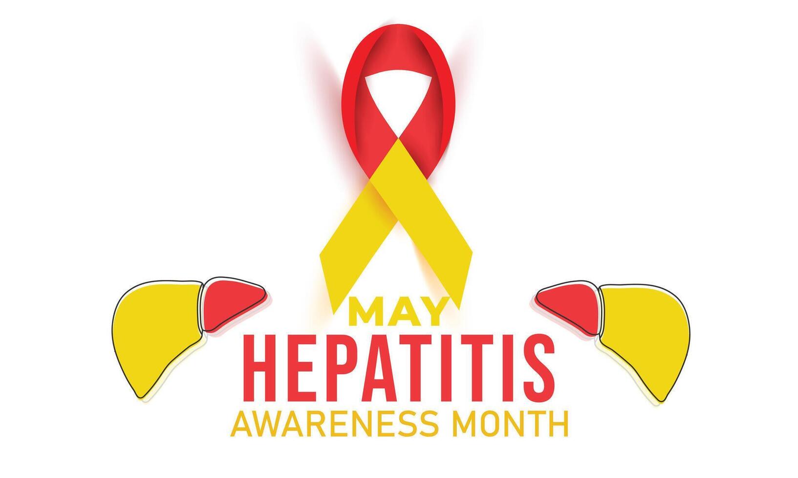 Hepatitis awareness month. background, banner, card, poster, template. Vector illustration.