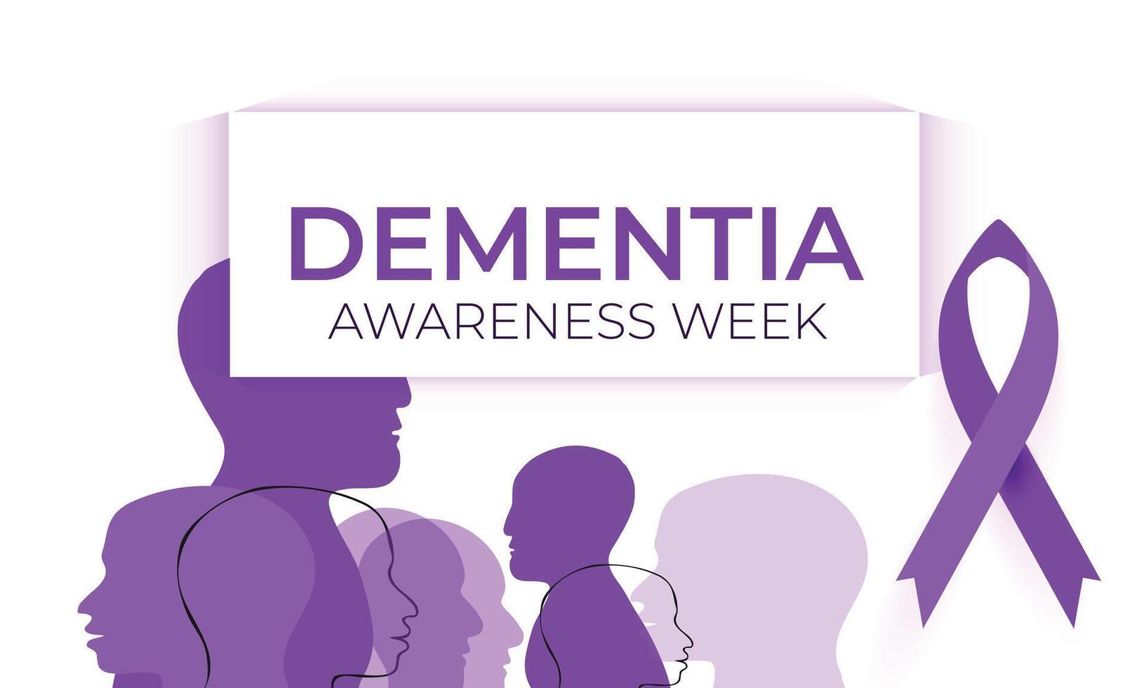 Dementia Awareness Week. background, banner, card, poster, template. Vector illustration.
