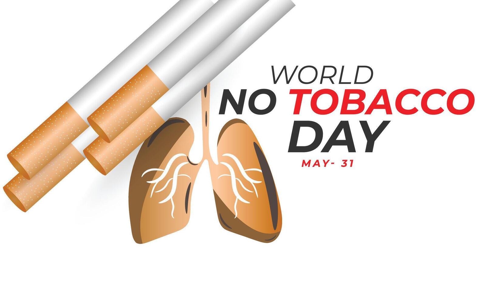 World No Tobacco Day. background, banner, card, poster, template. Vector illustration.