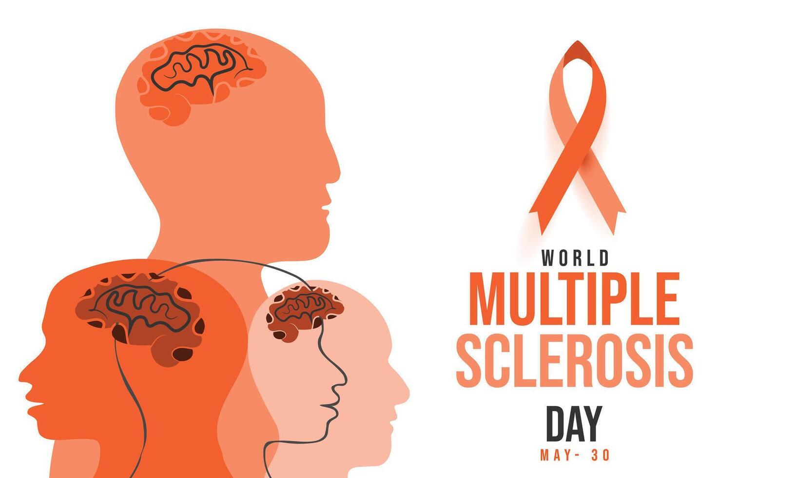 World Multiple Sclerosis Day. background, banner, card, poster, template. Vector illustration.