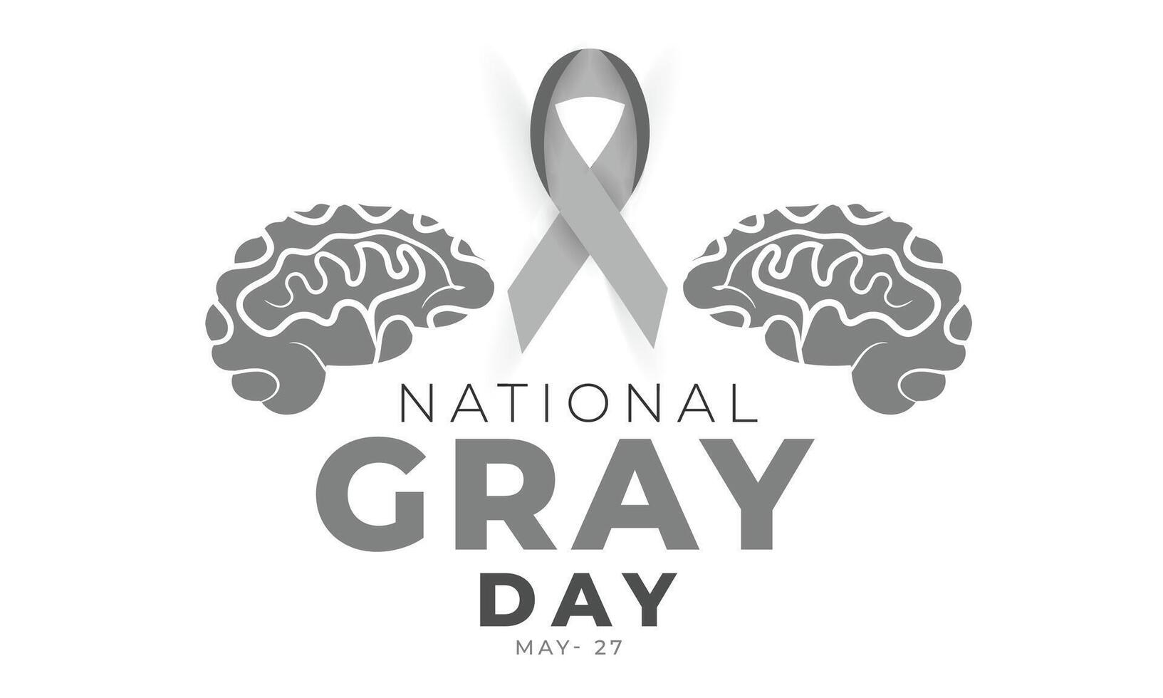 National Gray Day. background, banner, card, poster, template. Vector