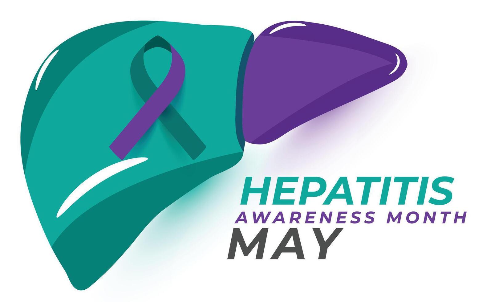 Hepatitis awareness month. background, banner, card, poster, template. Vector illustration.