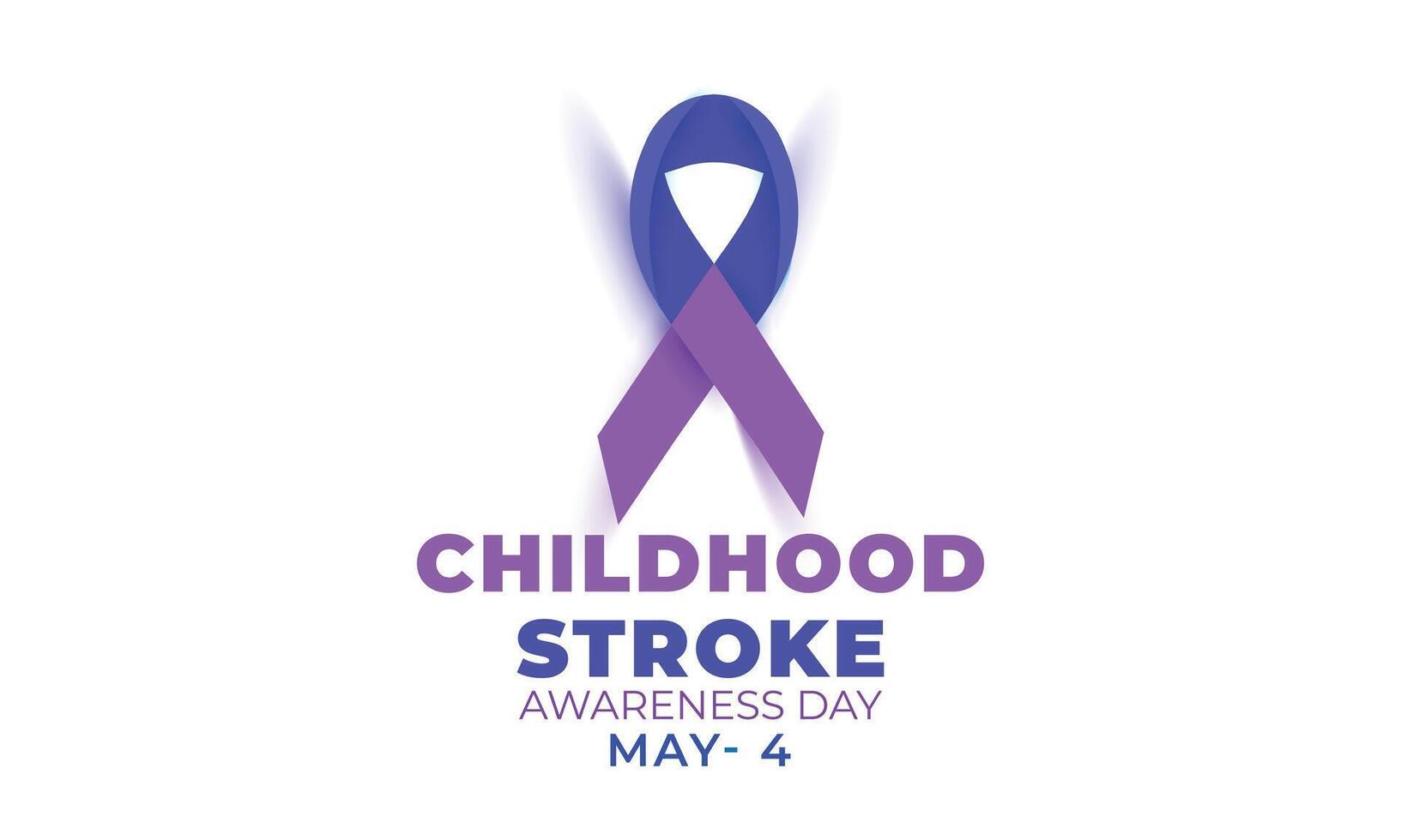 Childhood Stroke Awareness Day. background, banner, card, poster, template. Vector illustration.