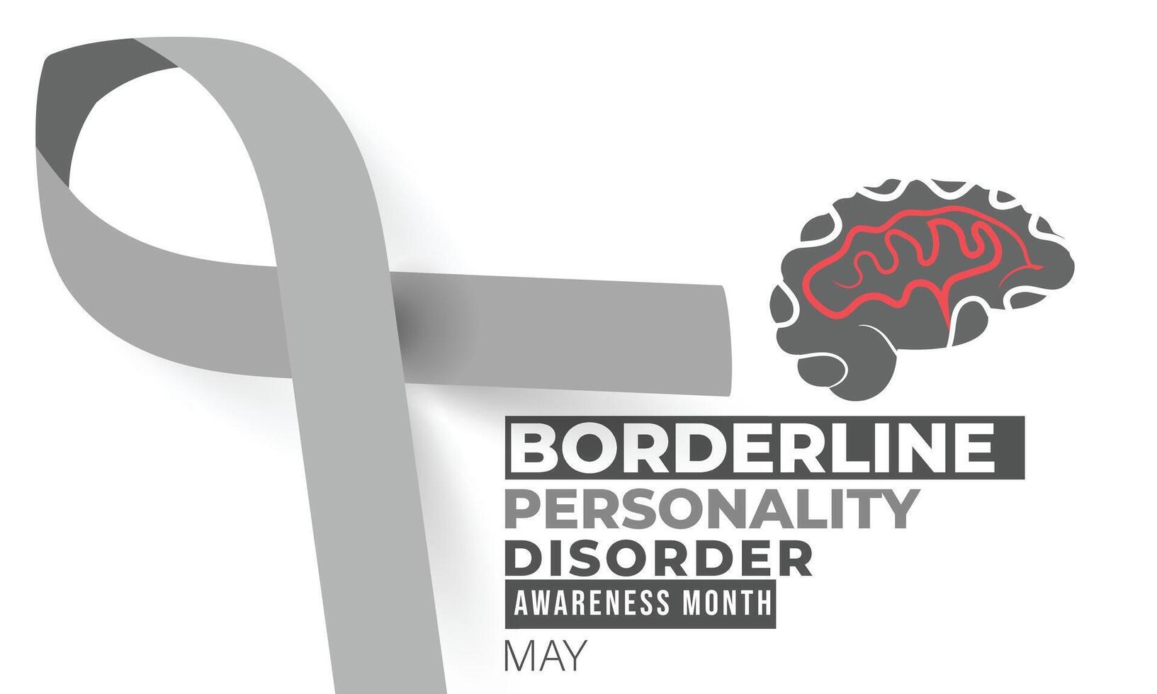 Borderline personality disorder awareness month. background, banner, card, poster, template. Vector illustration.