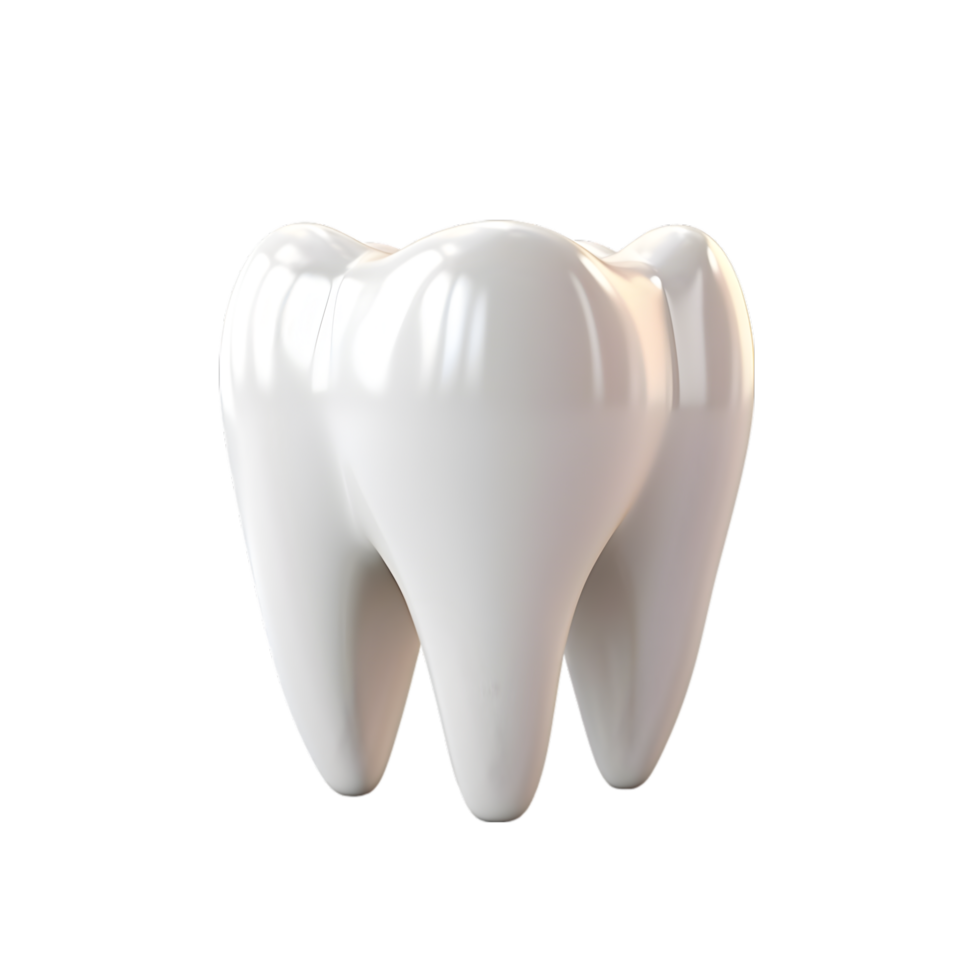 AI generated Tooth with a smile on transparent background png