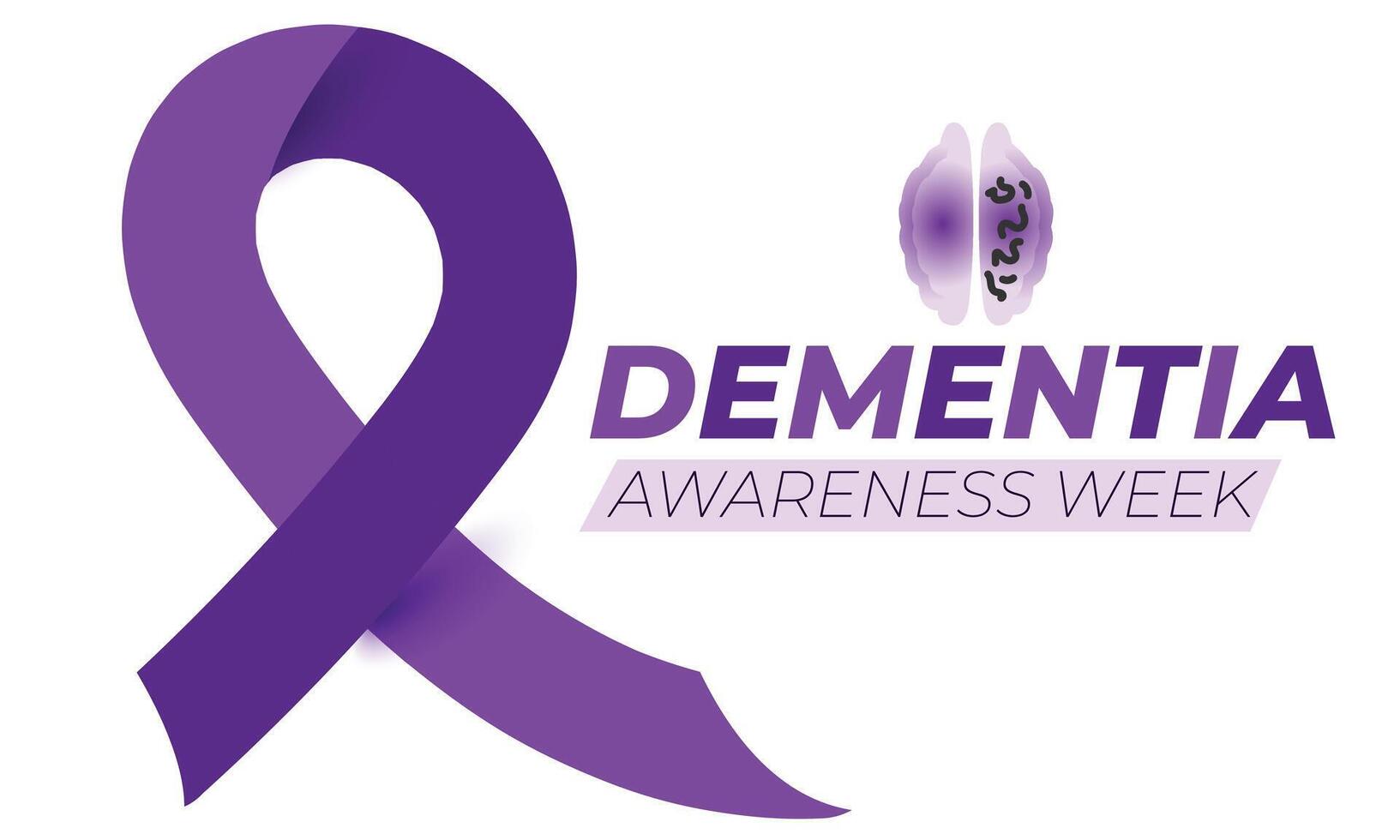 Dementia Awareness Week. background, banner, card, poster, template. Vector illustration.