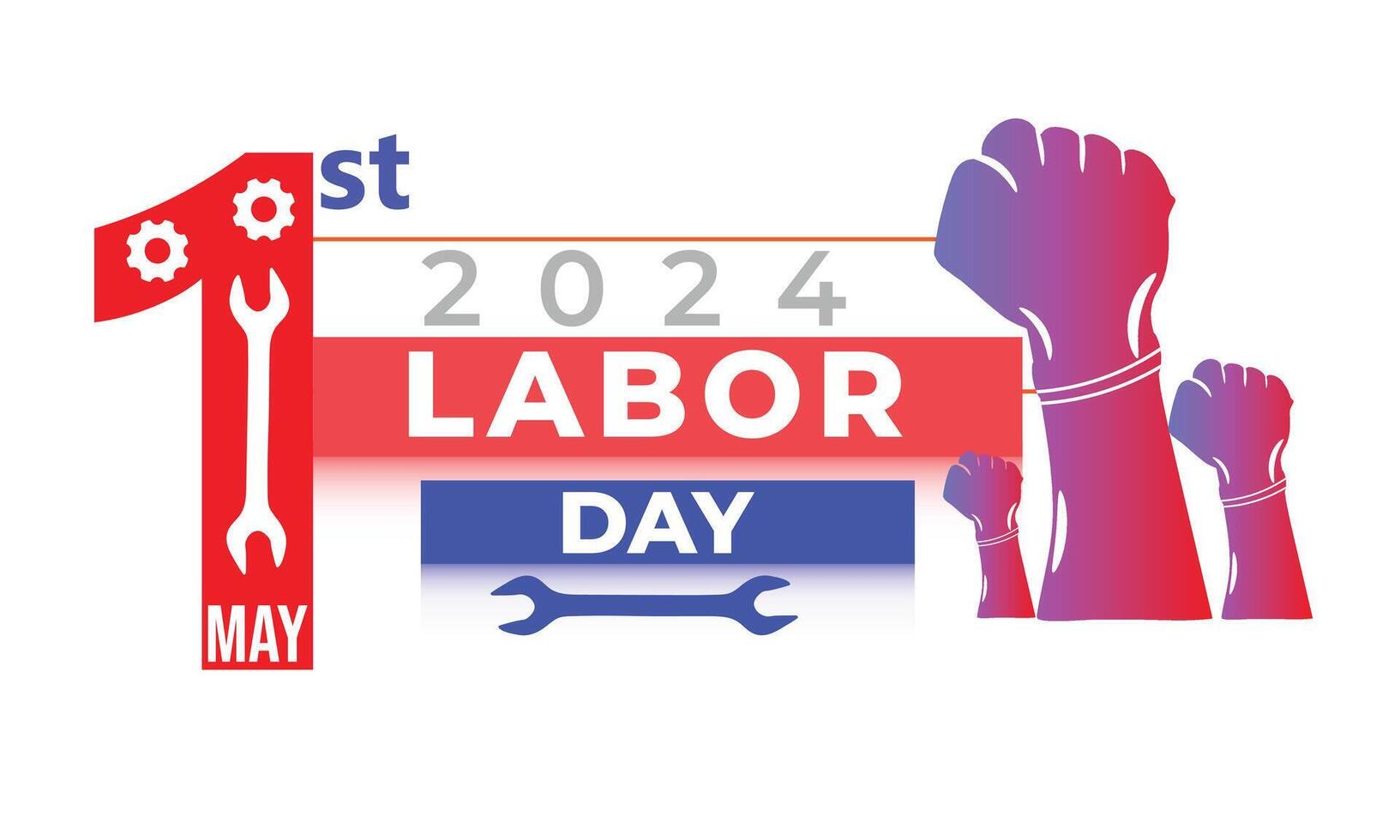 Labor Day. background, banner, card, poster, template. Vector illustration.