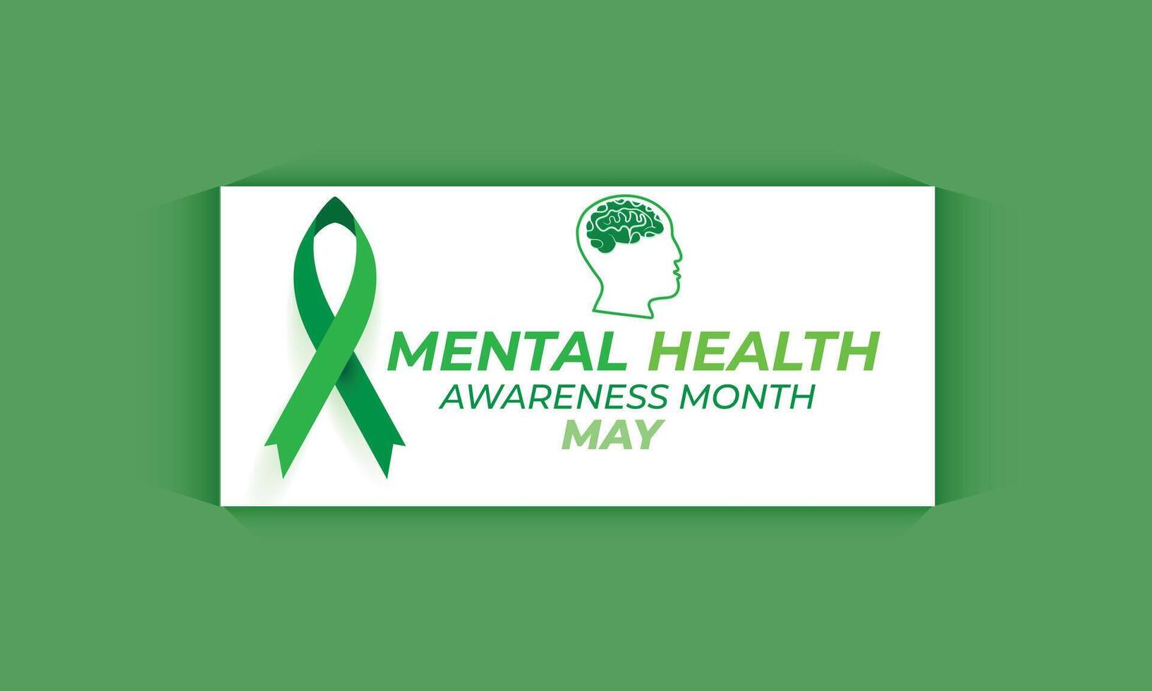 Mental Health Awareness Month. background, banner, card, poster, template. Vector illustration.
