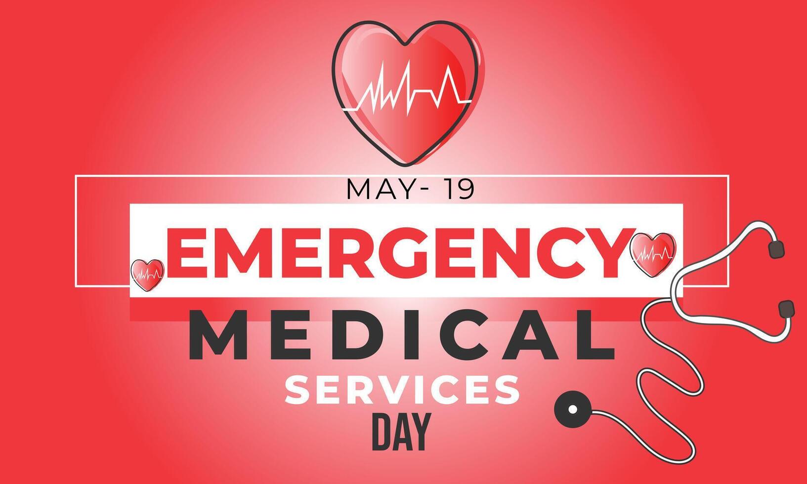 National Emergency Medical Services Day. background, banner, card, poster, template. Vector illustration.