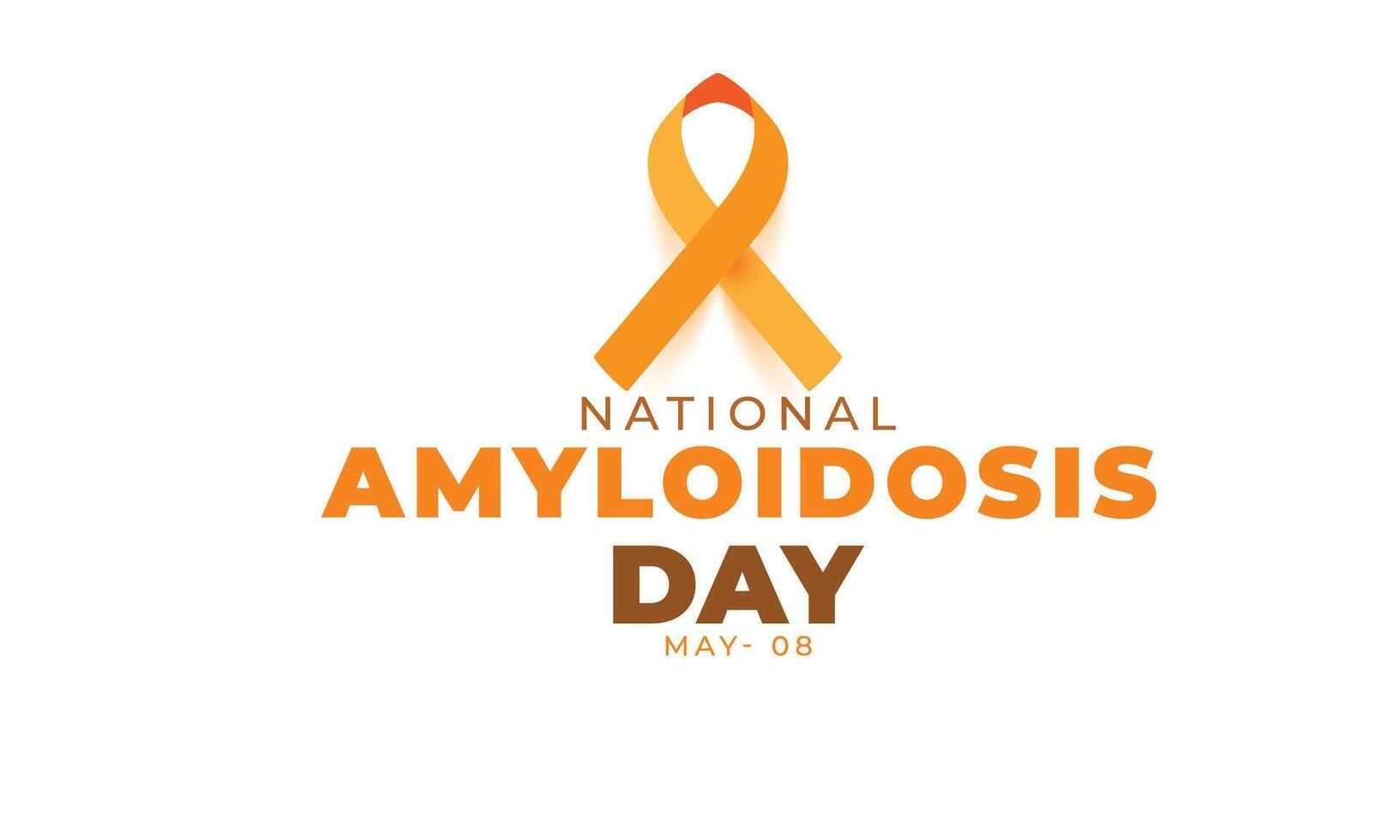 National Amyloidosis Day. background, banner, card, poster, template. Vector illustration.