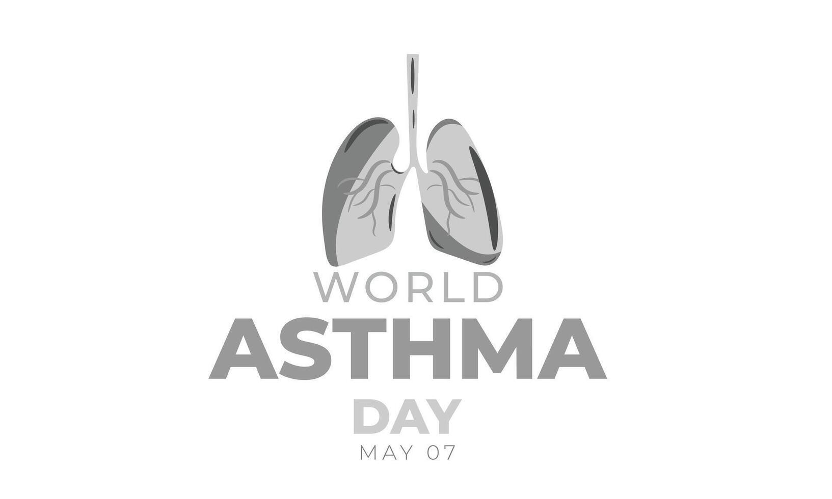 World Asthma Day. background, banner, card, poster, template. Vector illustration.