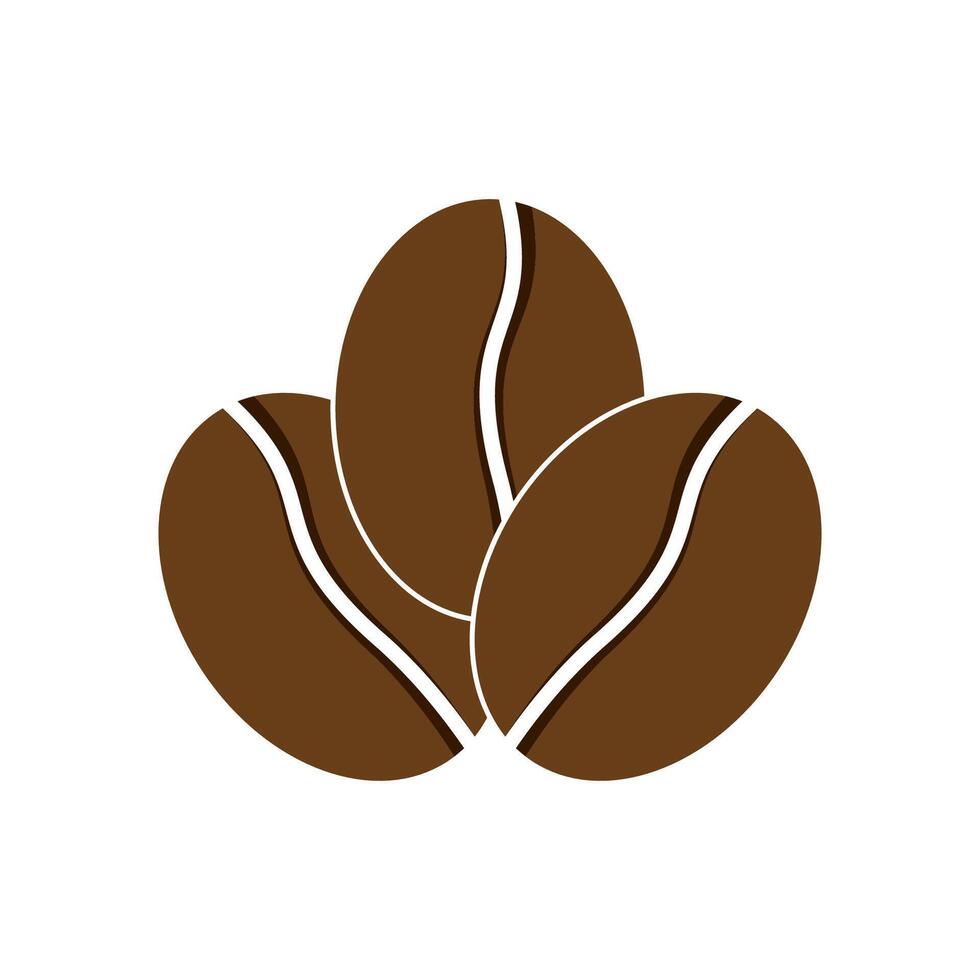 Coffee bean icon vector