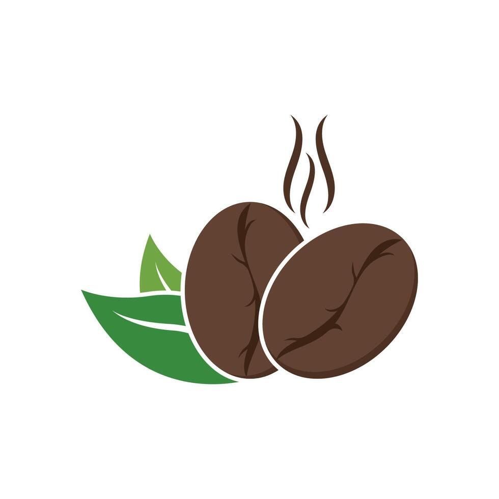 Coffee bean icon vector