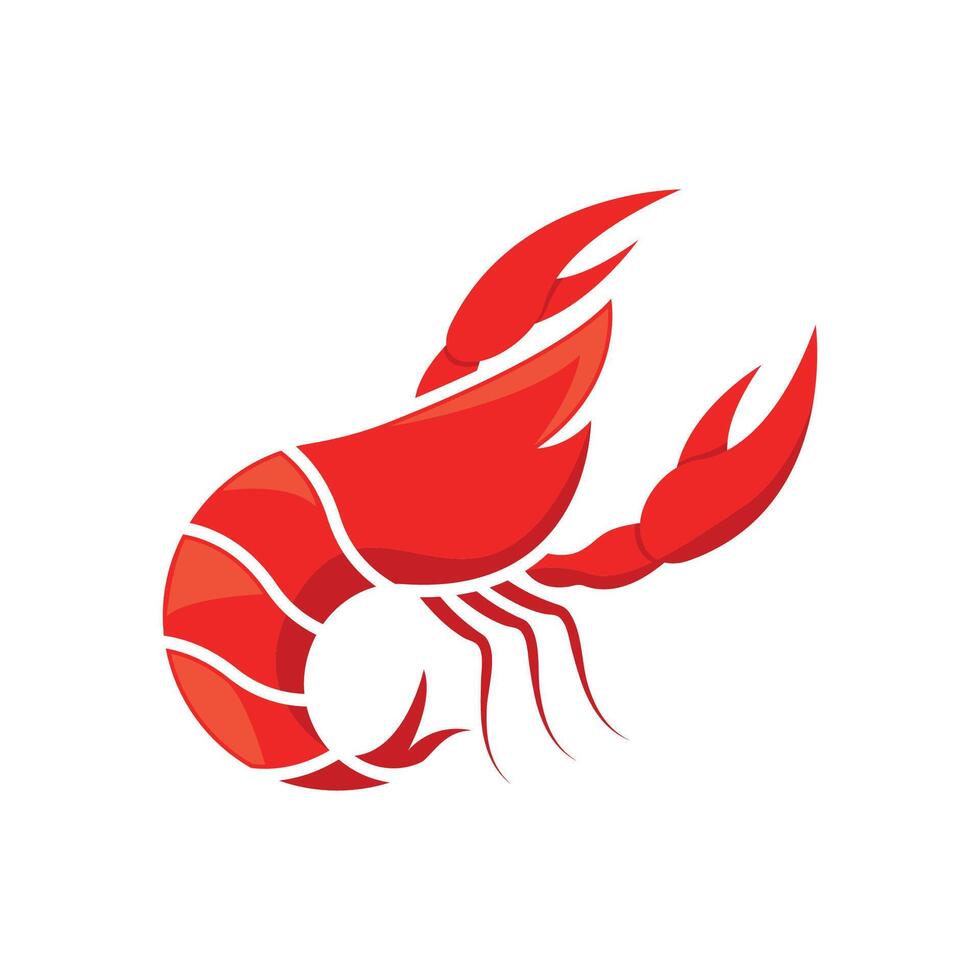 Lobster logo design template vector
