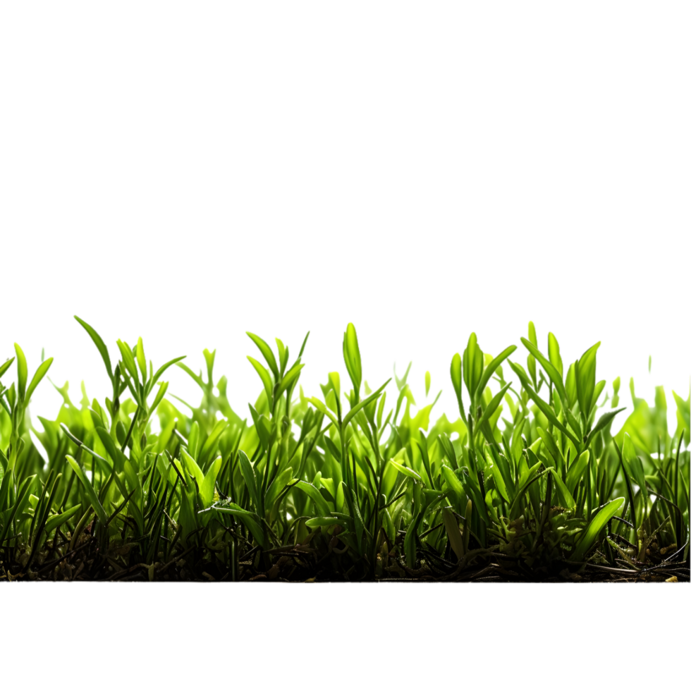 AI generated Green grass isolated on transparent background png