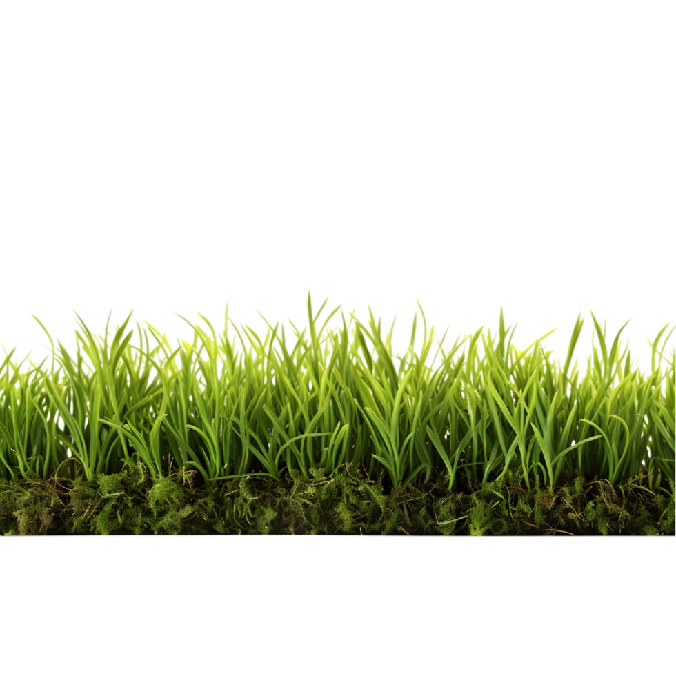 AI generated Green grass isolated on transparent background png