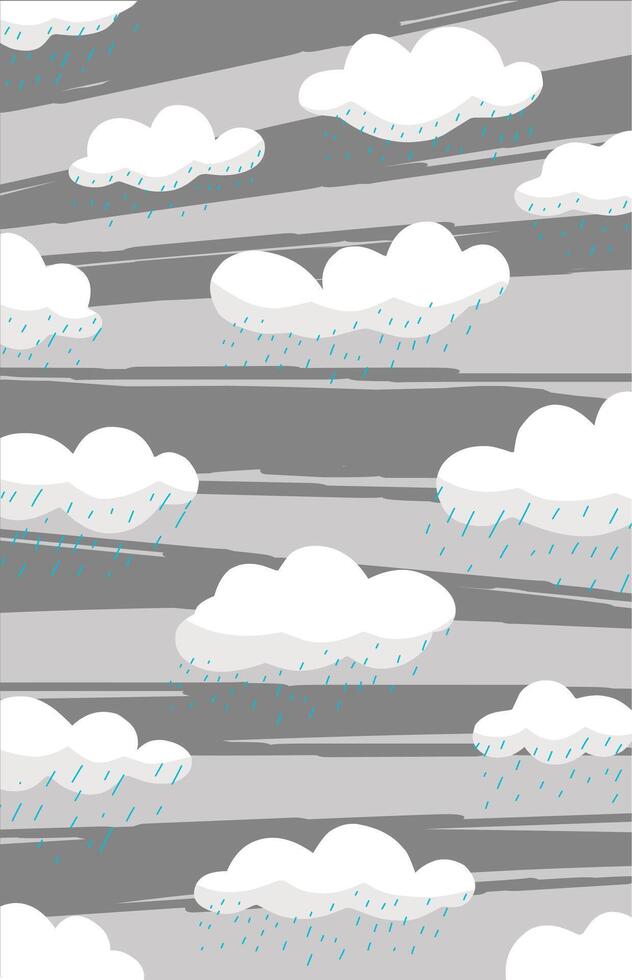 White cloud wallpaper on a gray background vector