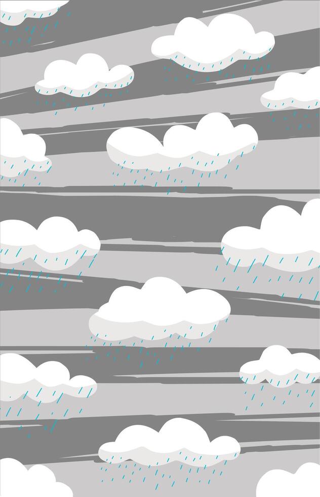 blanco nube fondo de pantalla en un gris antecedentes vector