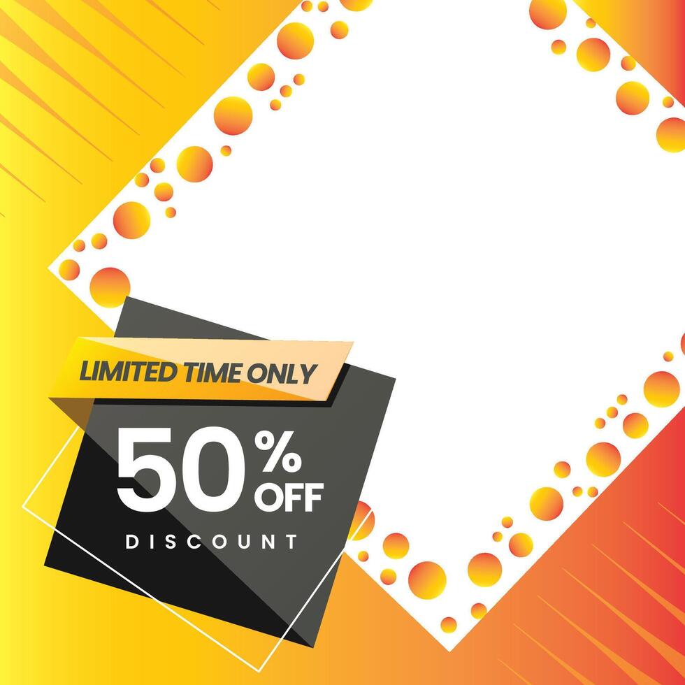 A big sale sign with a yellow and orange background. vector