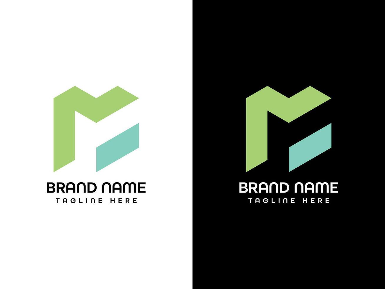 diseño de logotipo letra m vector