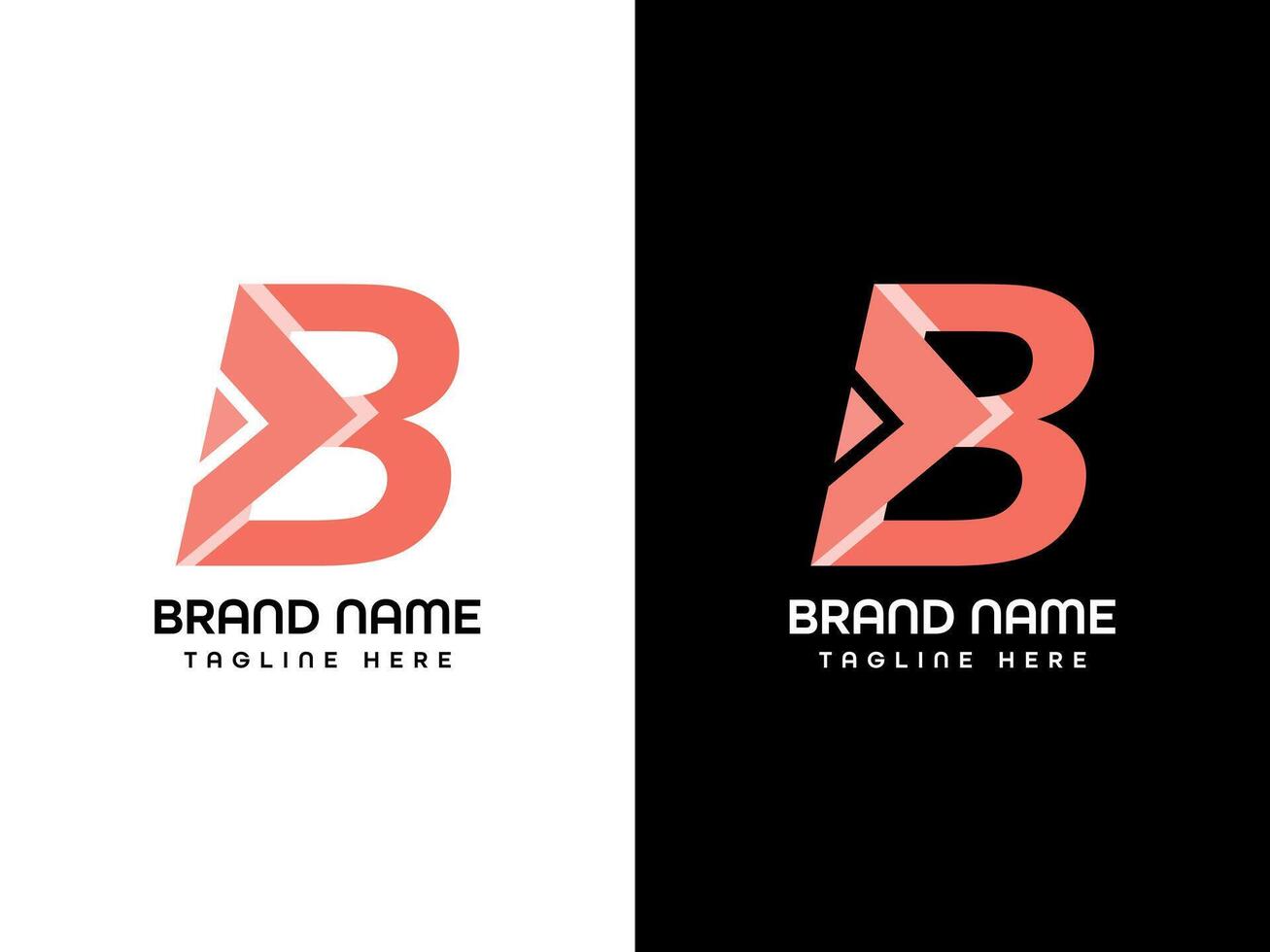 diseño de logotipo letra b vector