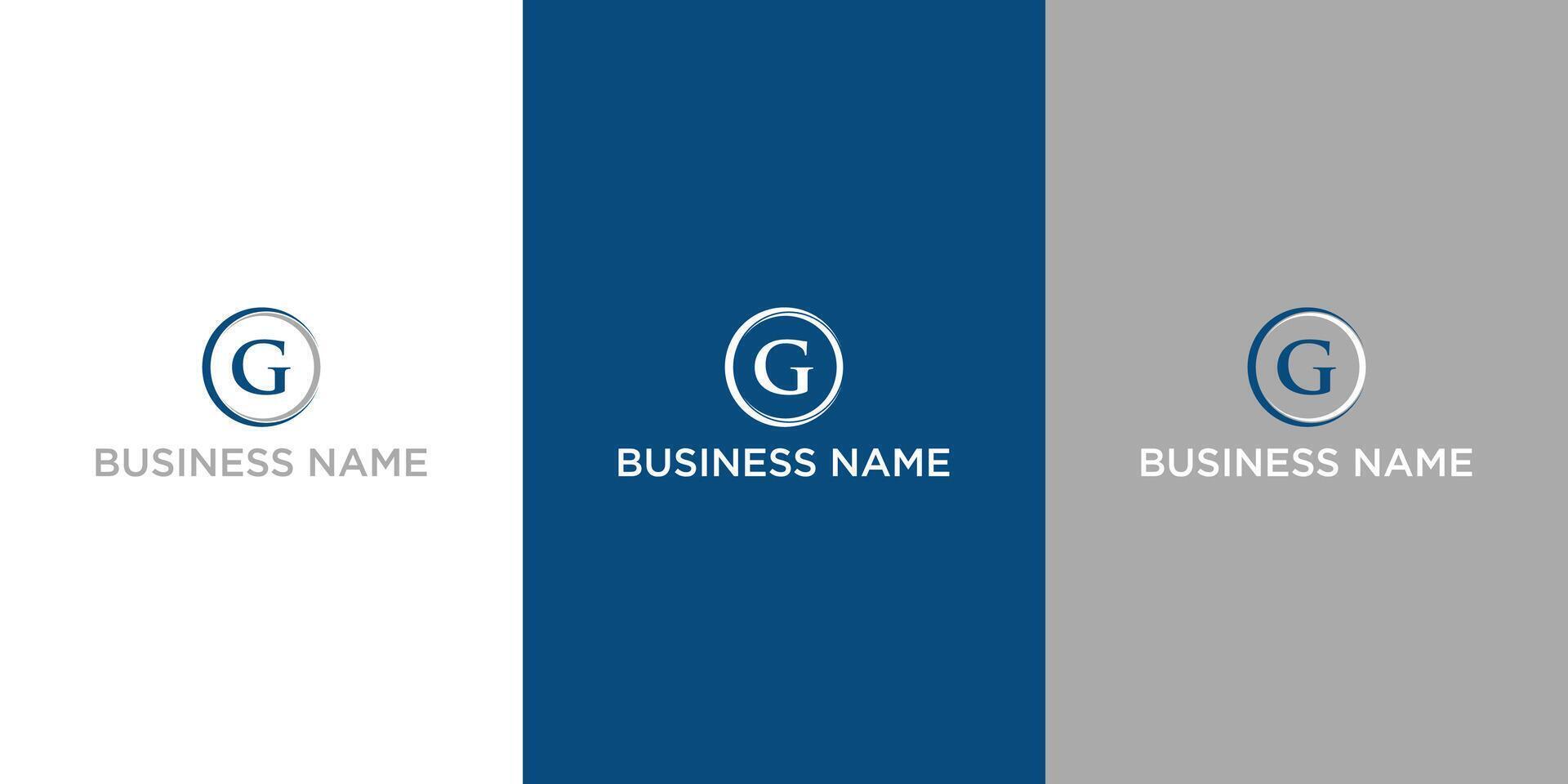 Abstract letter G logo design vector