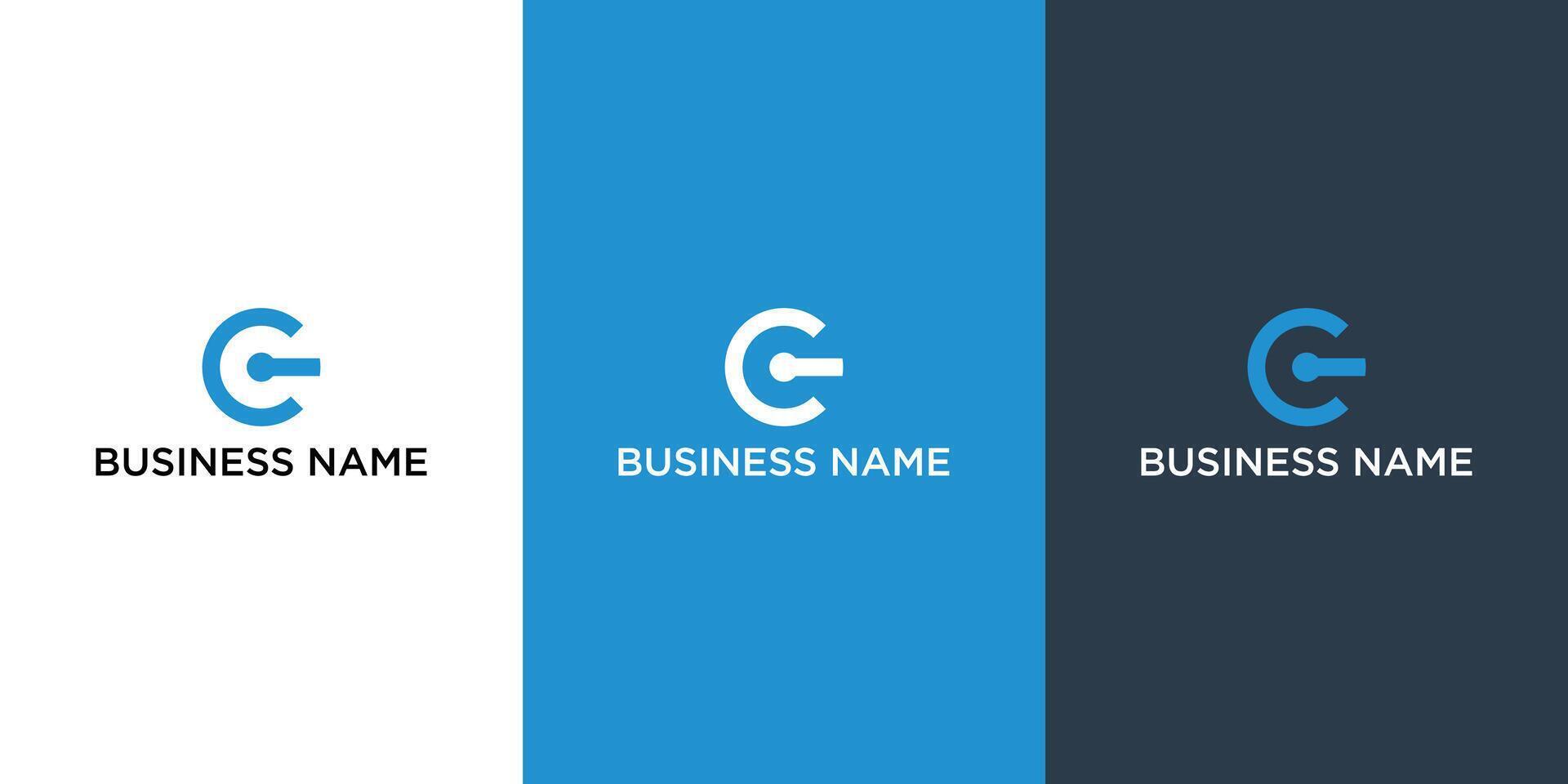 C Letter technology Logo Template vector icon design