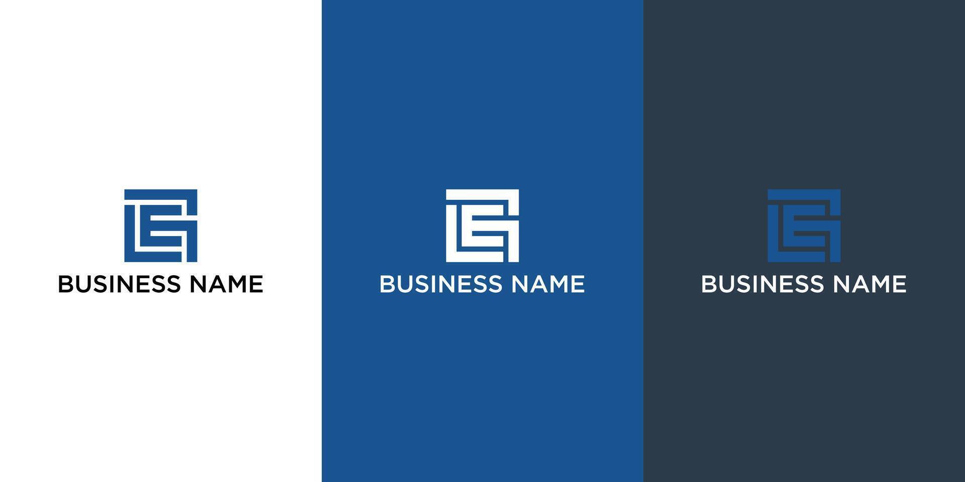 GE logo design vector sign