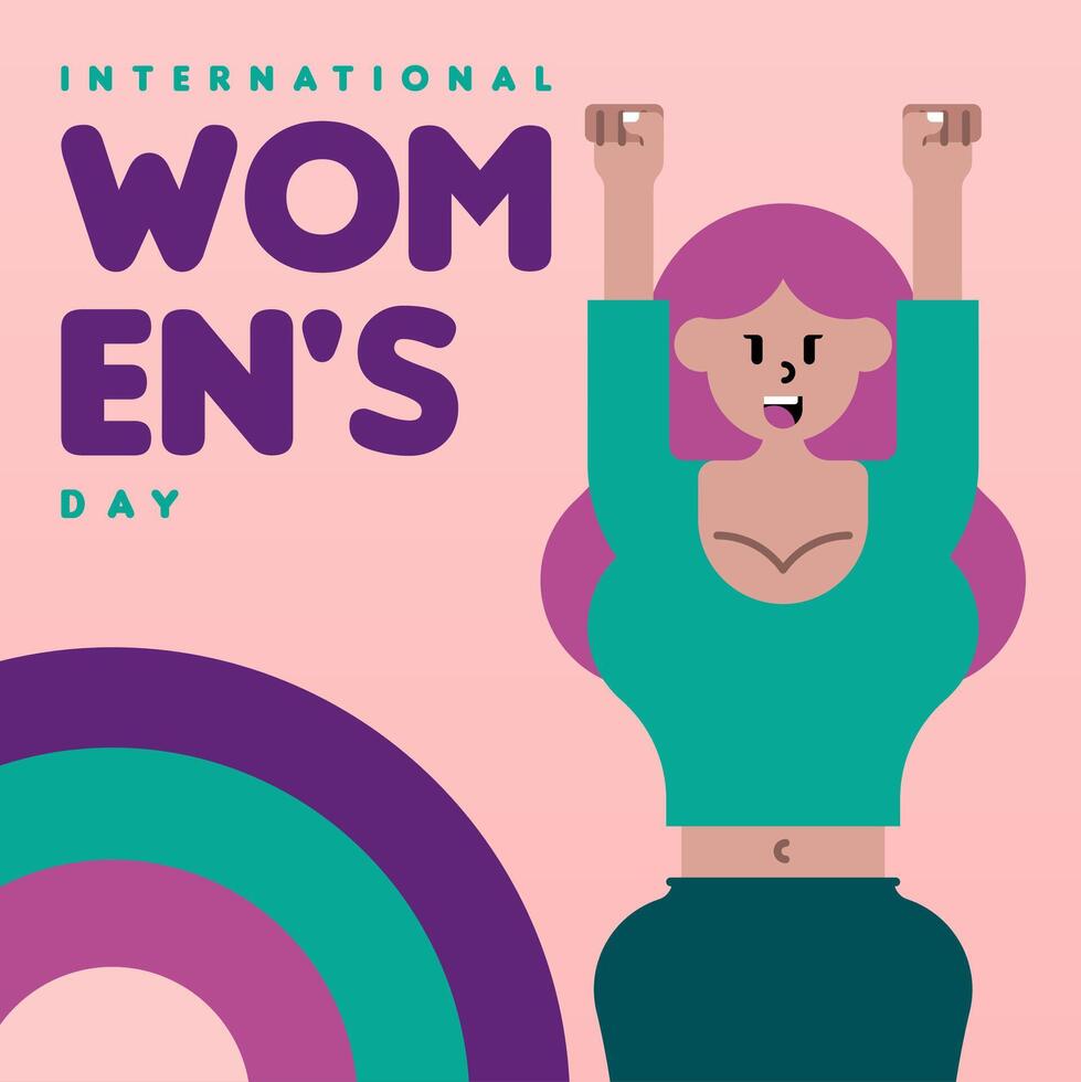 Happy women's day illustration background vector