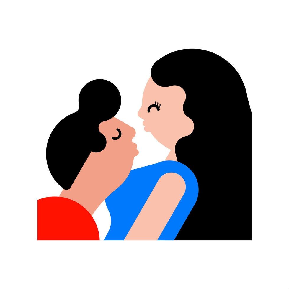 besos Pareja personaje antecedentes vector