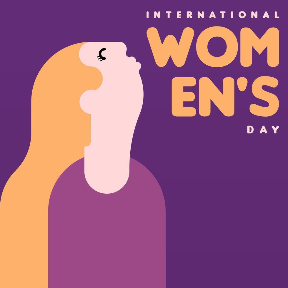 Happy women's day illustration background vector