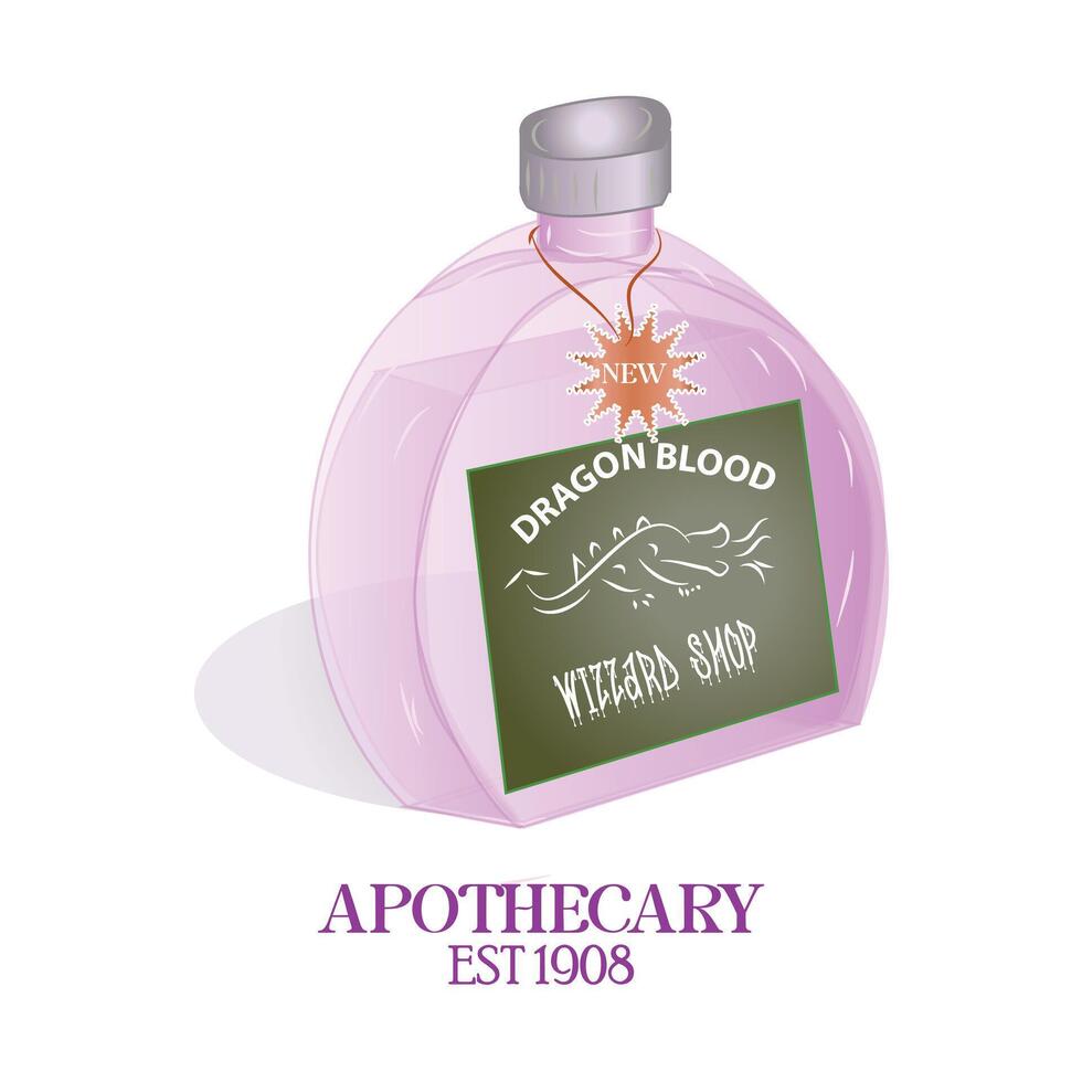 Apothecary Vintage Sign and Icon Vector Illustration