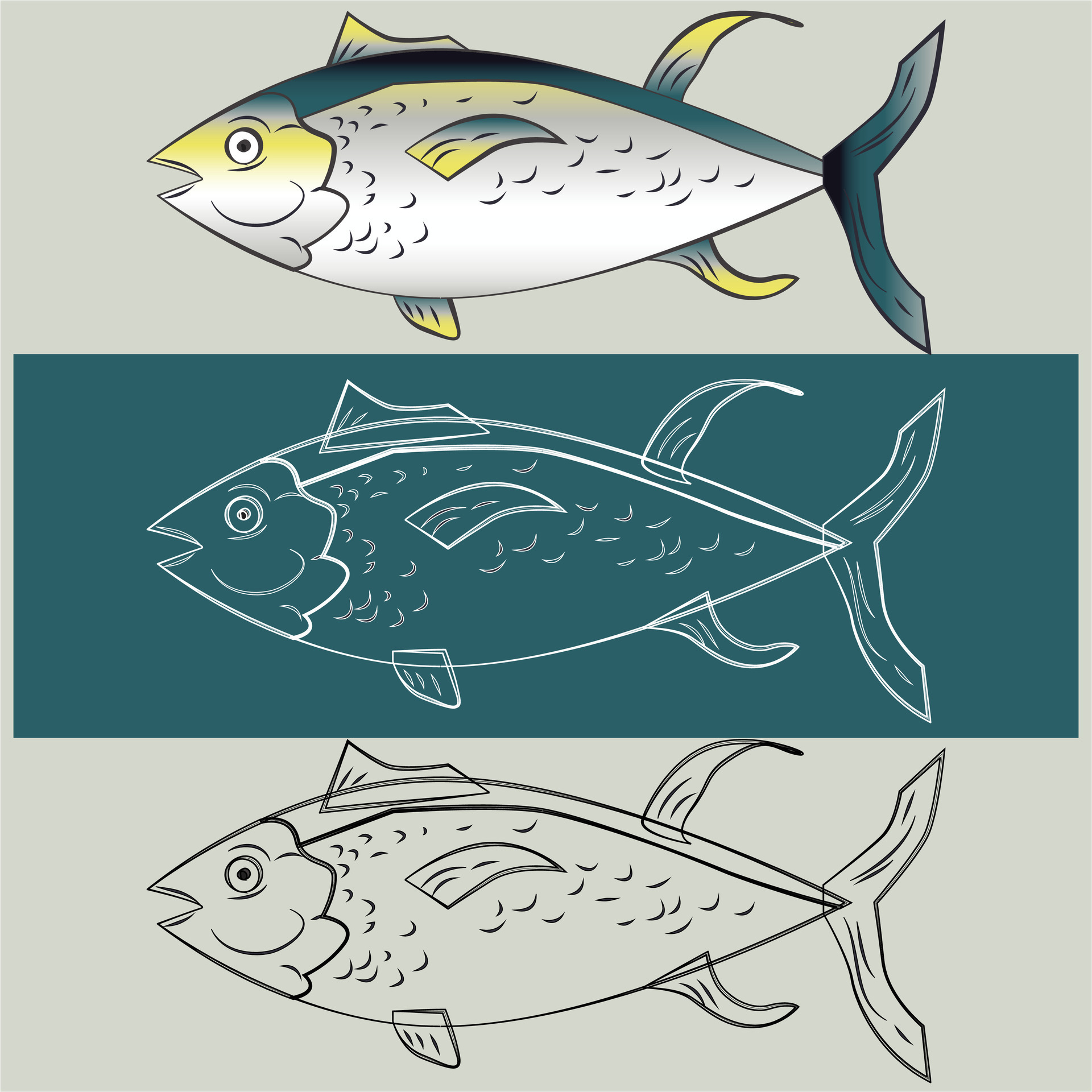 Fish Illustration Vector and Line Art 41388032 Vector Art at Vecteezy