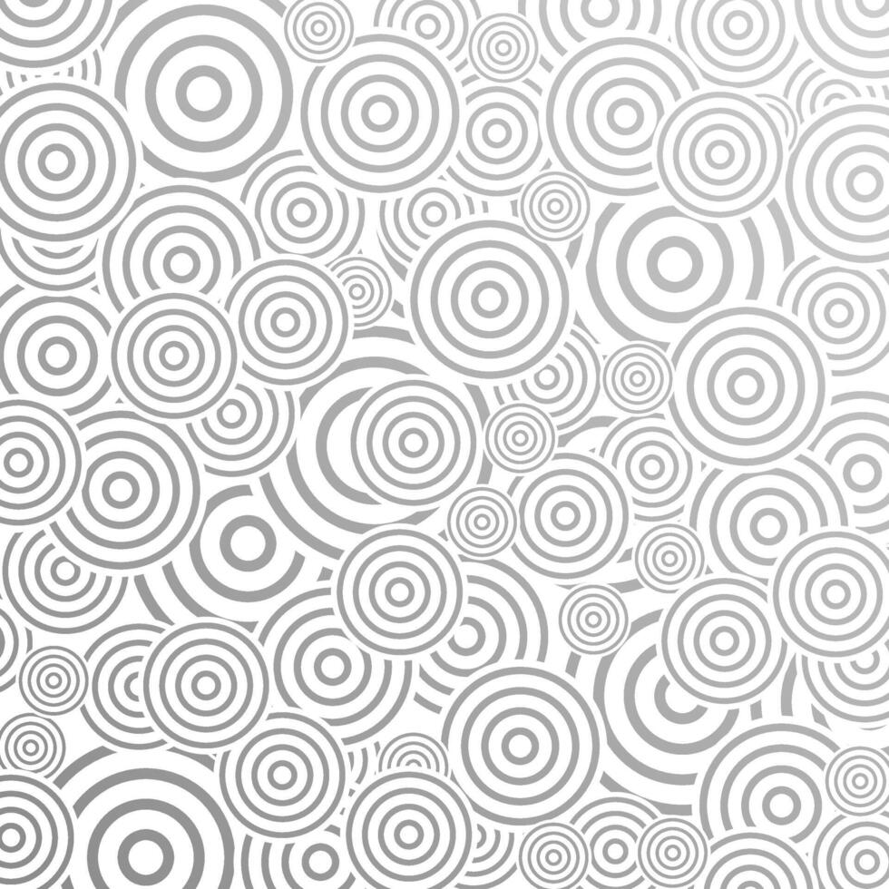 Grey abstract pattern design with rings vector