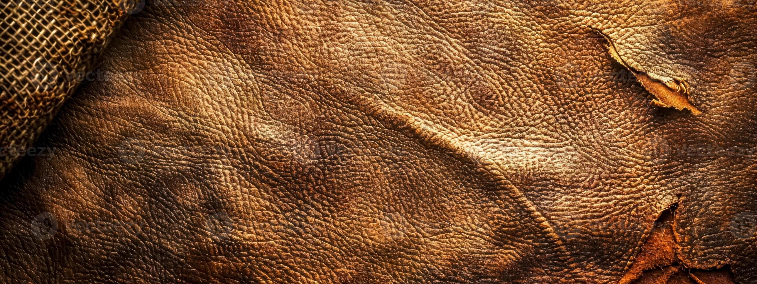 AI Generated Textured leather and reptile skin close-up photo