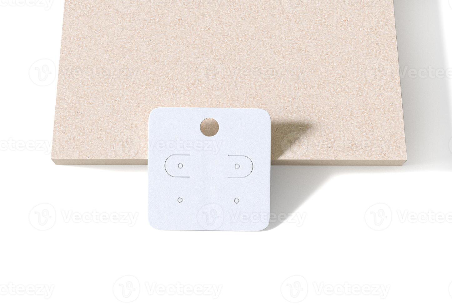 small earring card for mockup creation photo
