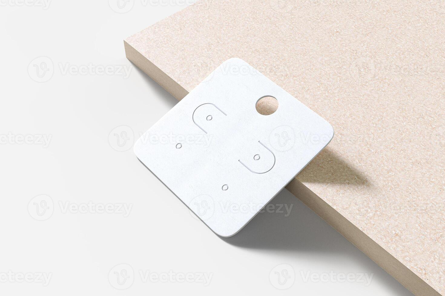 small earring card for mockup creation photo