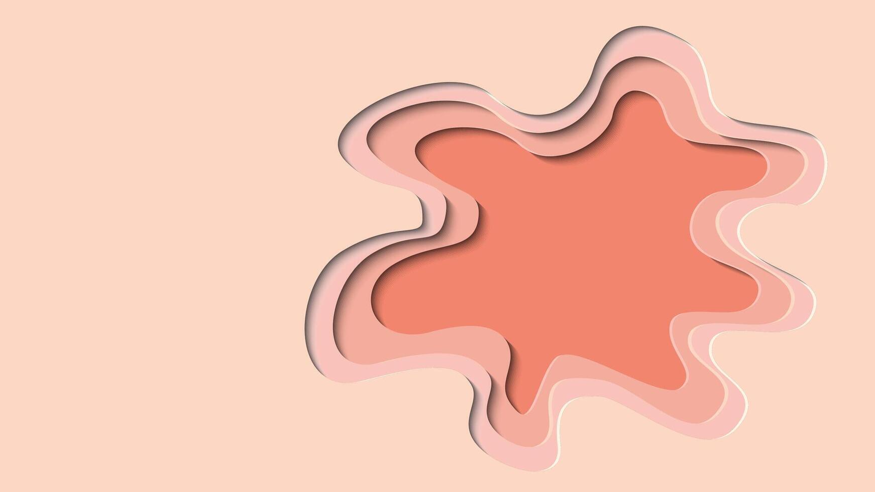 Abstract backgroud. Pink papercut design. Vector Illustration