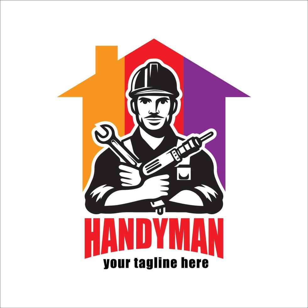 handyman logo template, handyman logo element, handyman logo vector