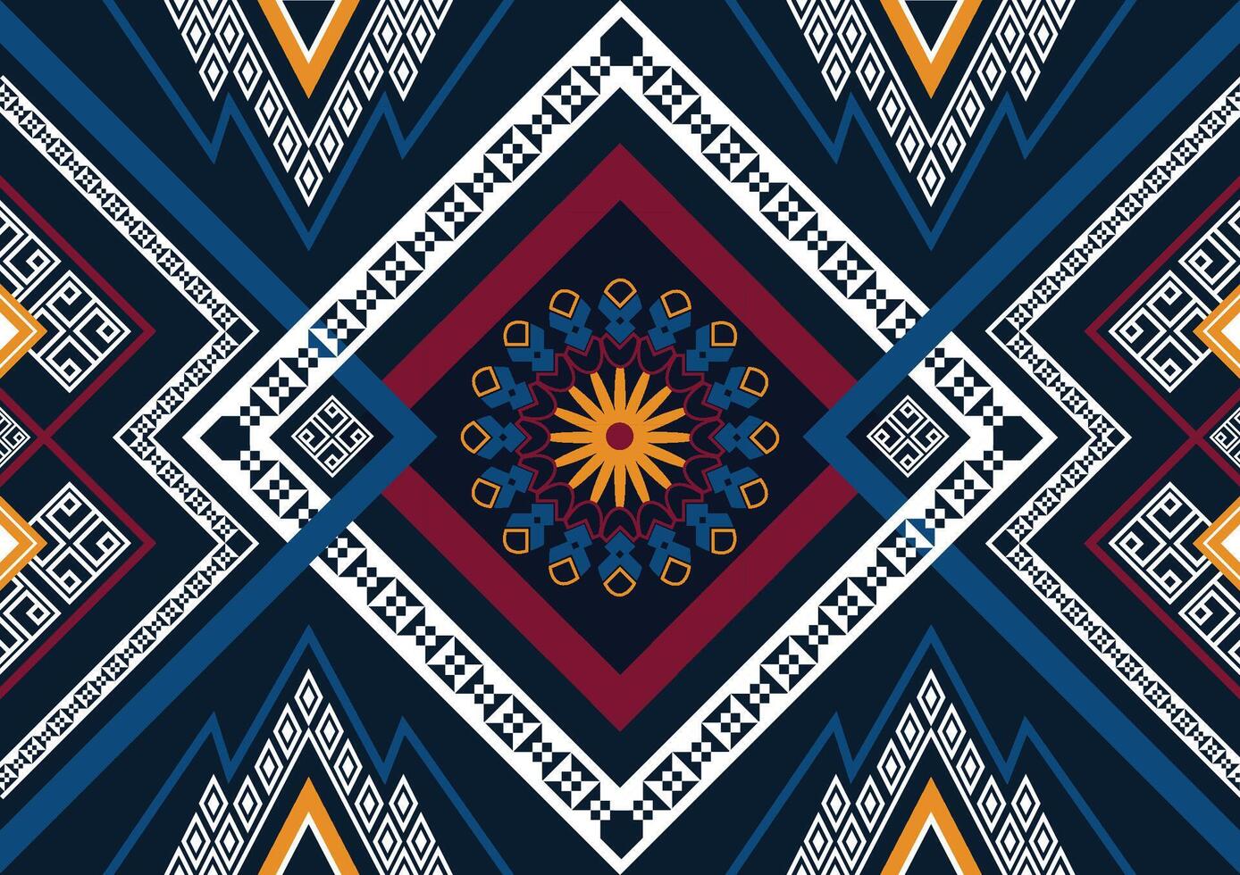 Abstract Oriental ethnic geometric, seamless pattern, graphic design geometric print pattern,design for gift wrapping paper, carpet, wallpaper, clothing, wrap, fabric, cover, textile, Etc. vector