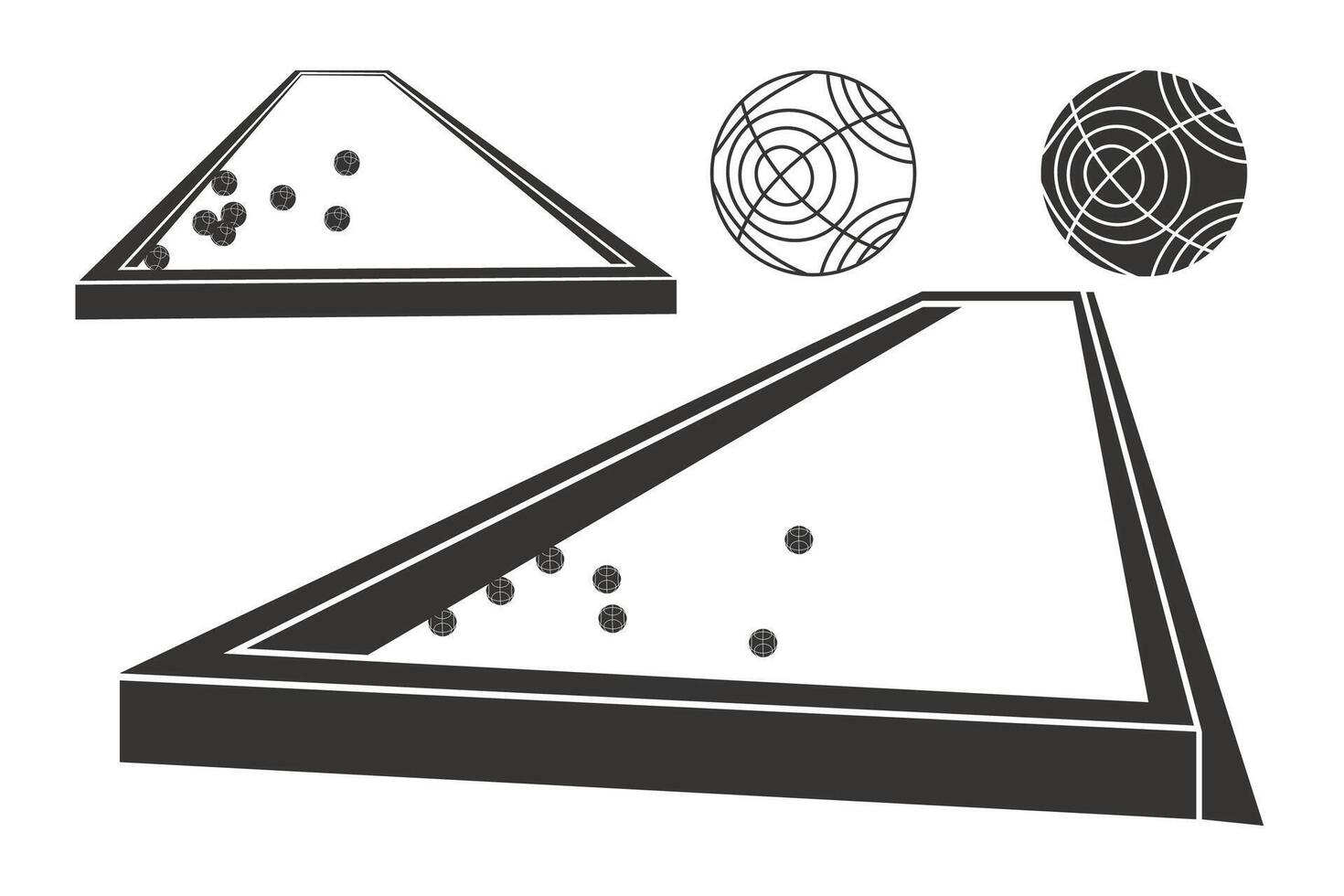 Vector Bocce Balls court Icons, Vector and Free,