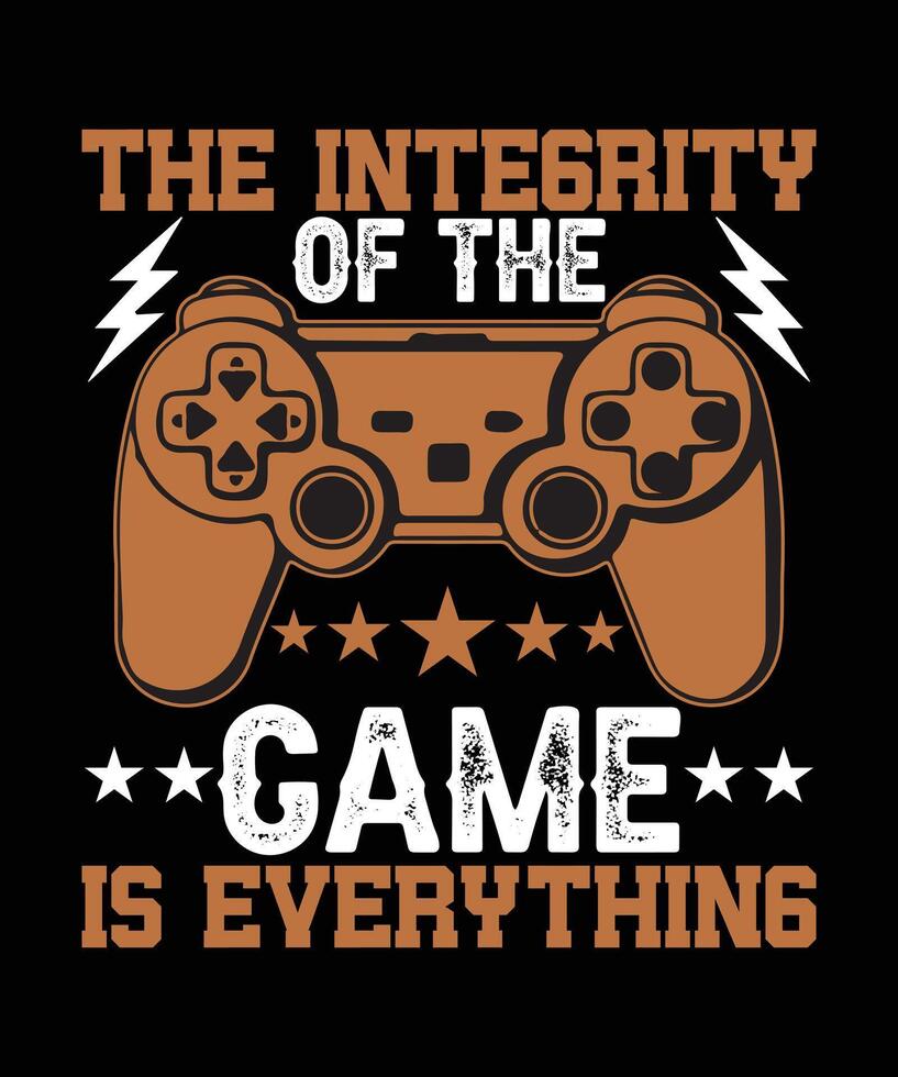 video games related t-shirt design vector