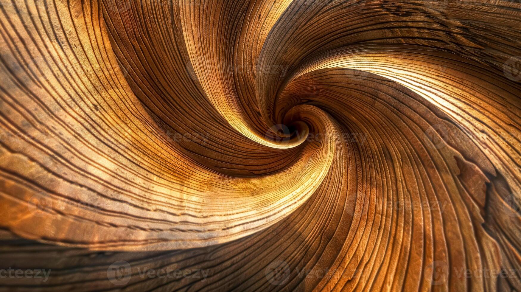 AI Generated Majestic close-up of a swirling sandstone pattern with intricate natural layers photo