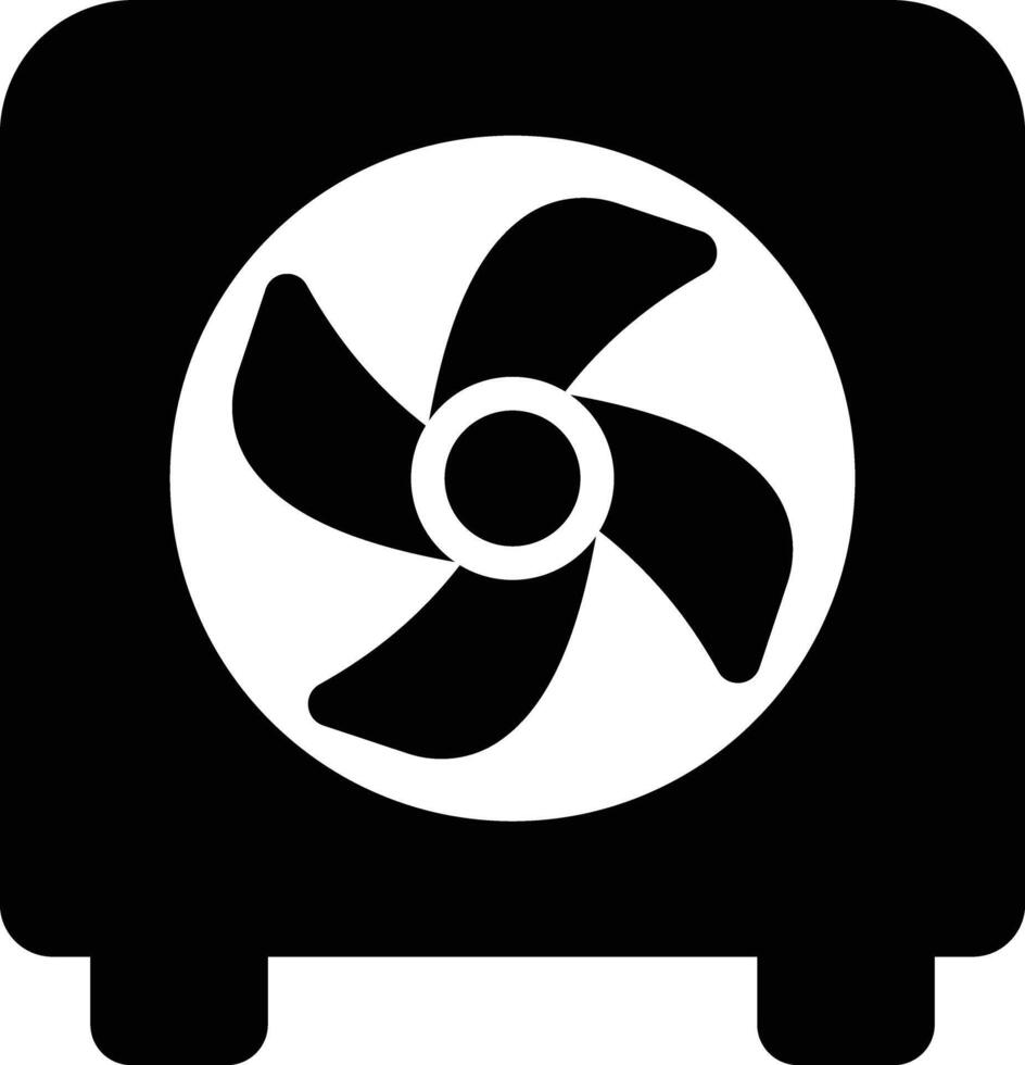 Table Cooling Fan. Electronic Icon vector
